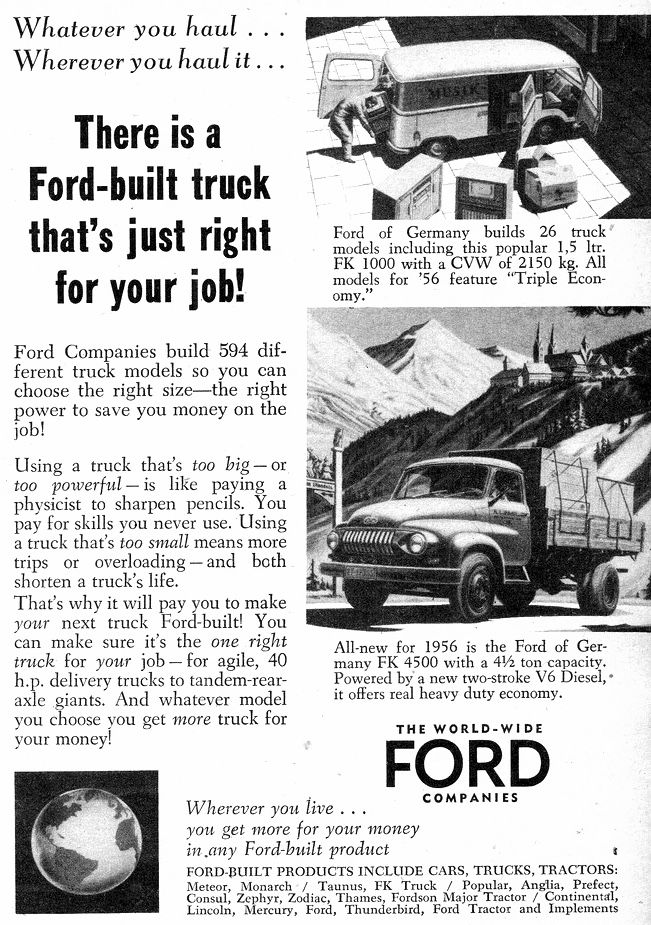 1956 Ford Trucks Thames Van